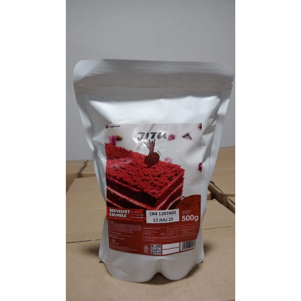

JITU Cookie Crumble Crumb Topping kemasan 500 g - Red Velvet - Caramel - Dark Chocolate