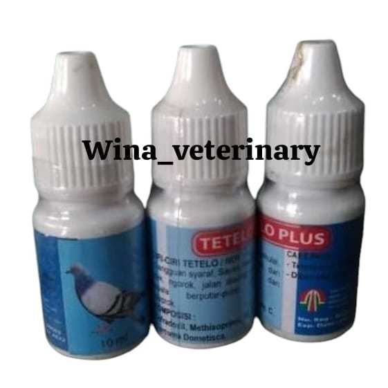 Tetelo plus ndv merpati 10ml biru obat gangguan syaraf kepala berputar putar