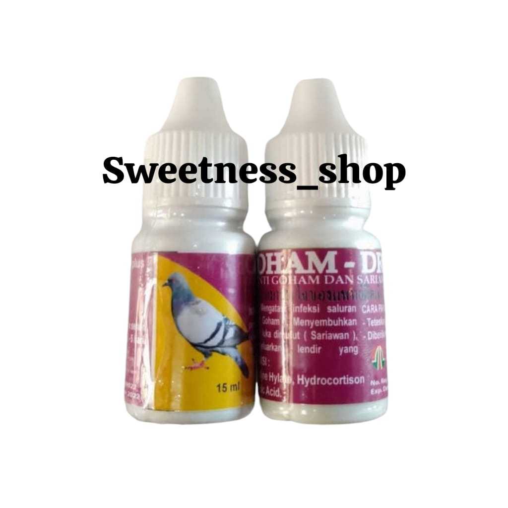 goham drop plus anti goham dan sariawan merpati 15ml