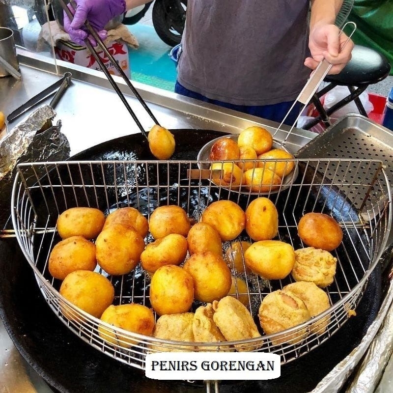 Peniris minyak gorengan wajan atau kuali/keranjang wajan Peniris minyak