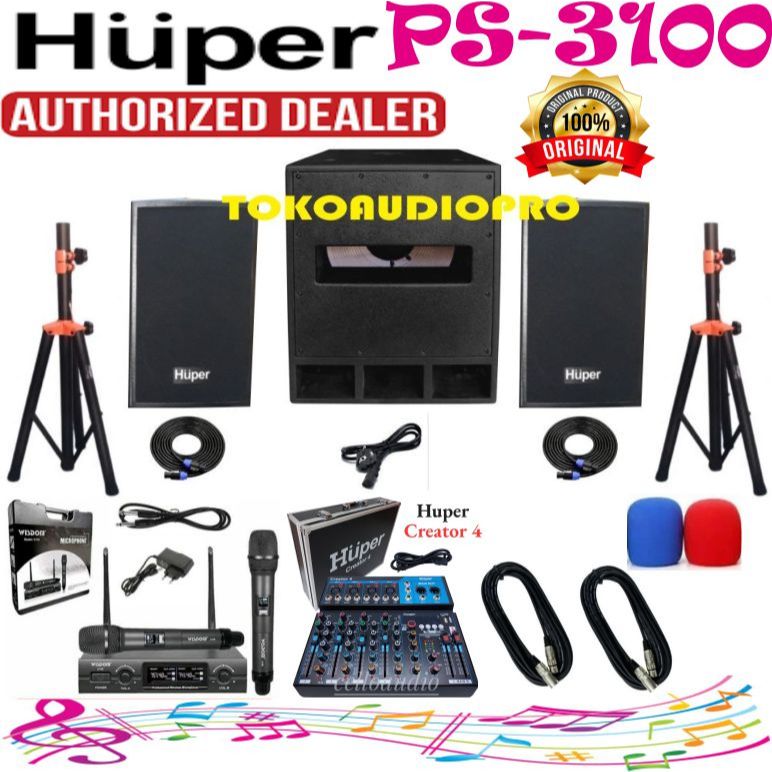 Paket Sound Huper PS-31000 PAket Sound System Huper PS31000 Huper PS3-1000