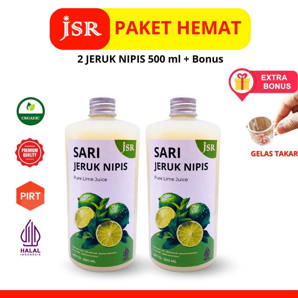 

JSR Rempah BUNDLE HEMAT 2 PCS SARI JERUK NIPIS 500 ml Pure Lime Juice