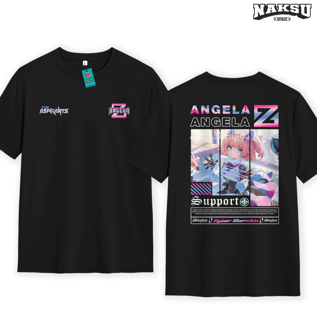 KAOS MOBILE LEGENDS SKIN ANGELA THE ASPIRANTS CYBER CHERUBIN UNISEX BAJU DISTRO MOBA KATUN COMBED