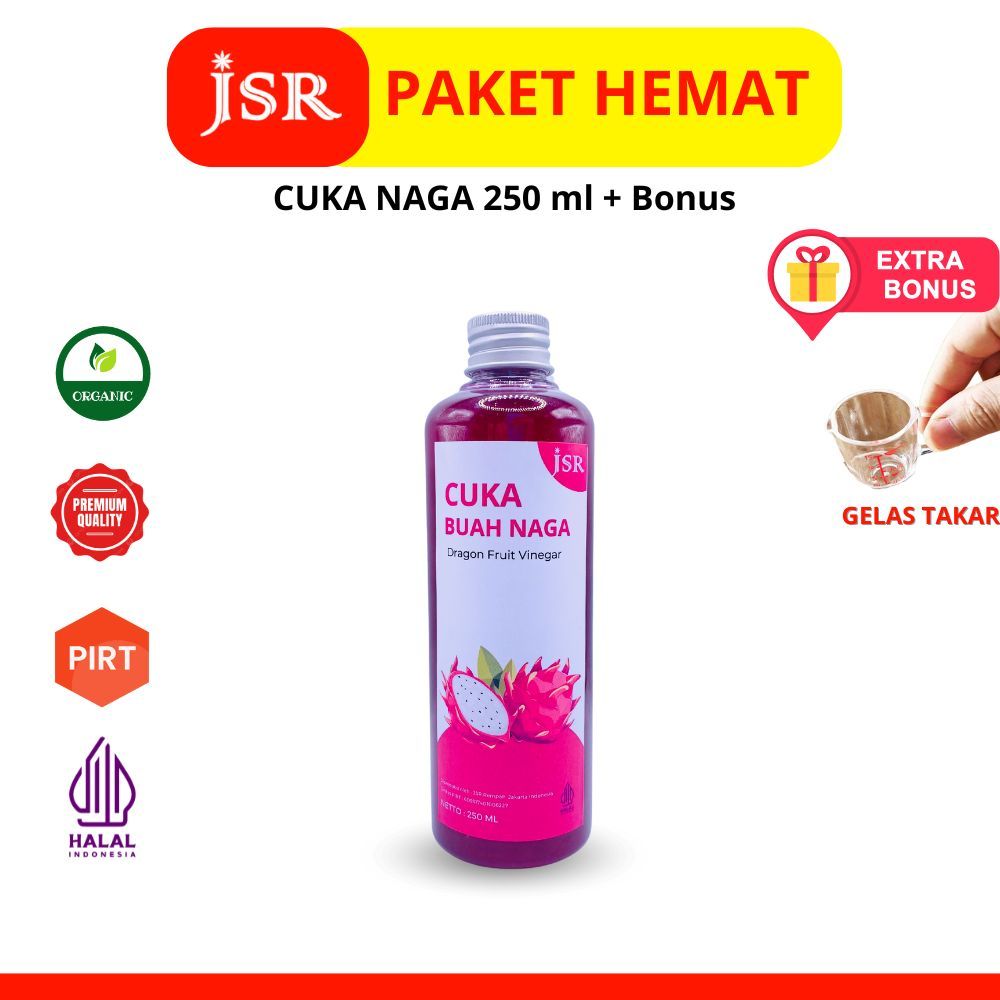 

JSR Rempah CUKA BUAH NAGA Asli Dragon Fruit Vinegar 250 ml