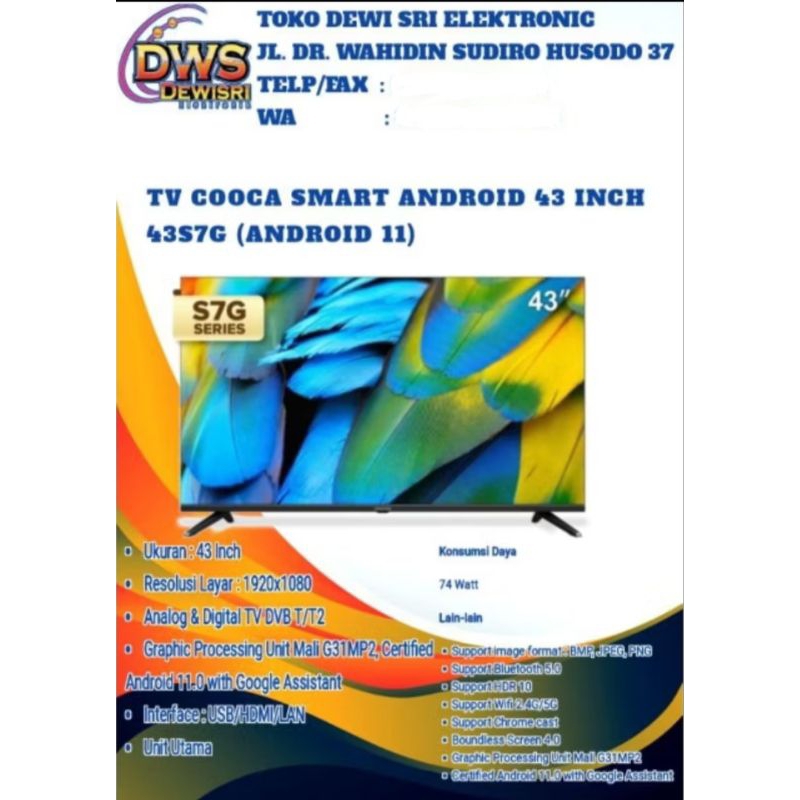 Tv Led Smart COOCAA 43 inch