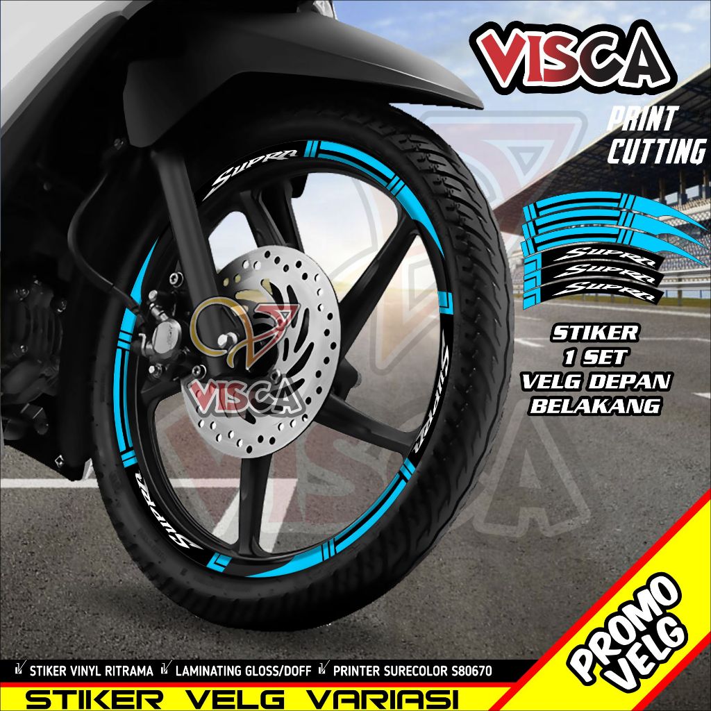 Stiker Velg List Velg Motor SUPRA A02