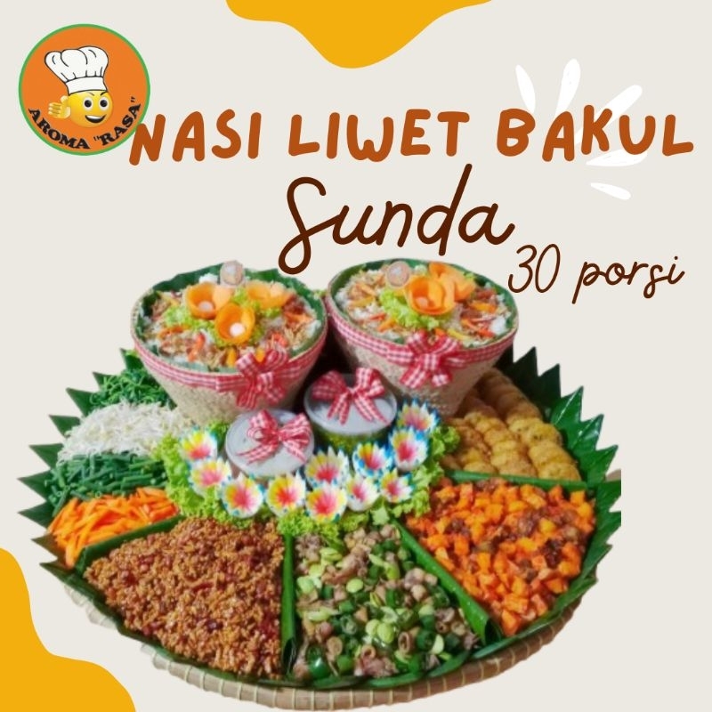 

Bakul liwet/Bakul nasi liwet/Bakul sunda/Nasi bakul enak/Nasi Liwet 30 porsi