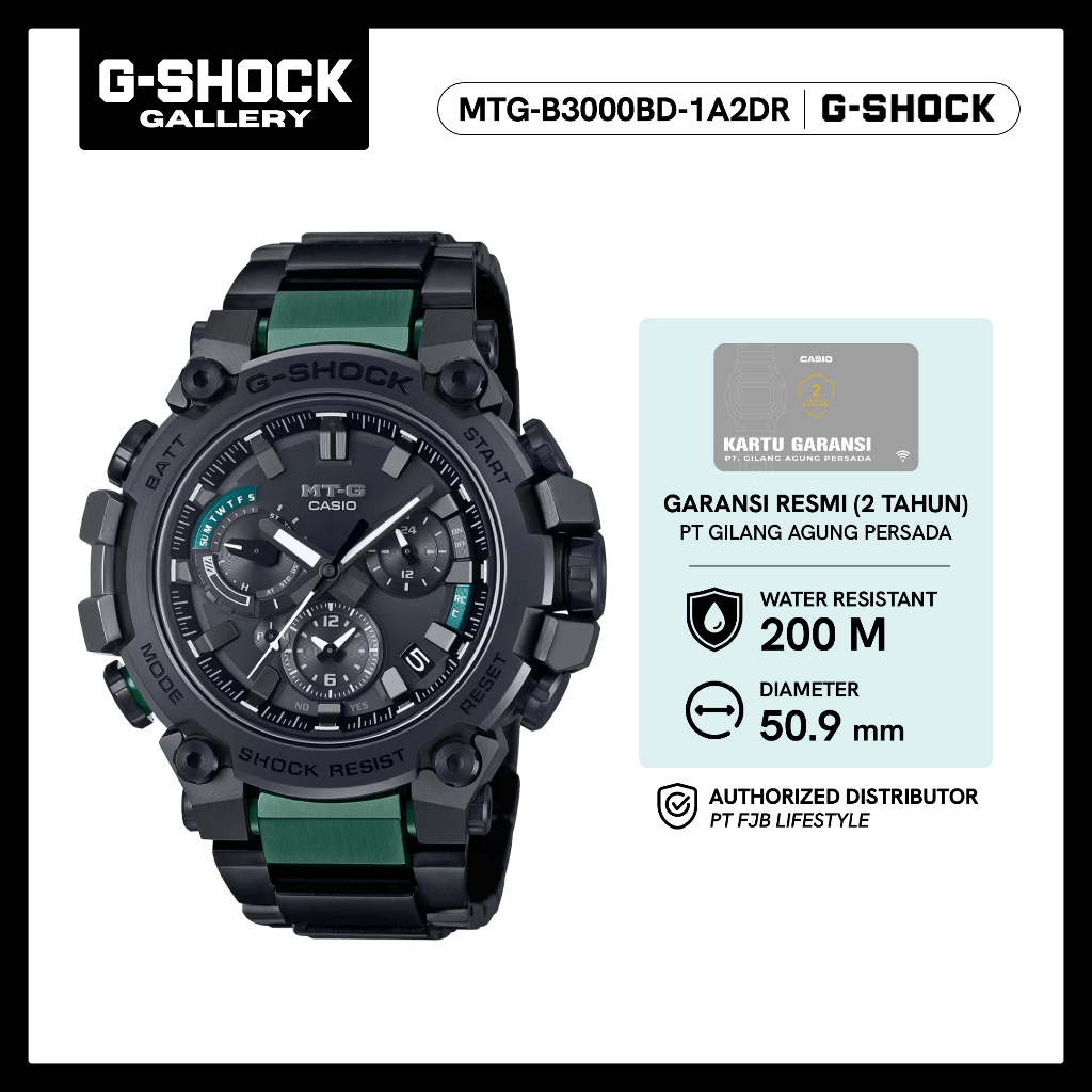 G-Shock Jam Tangan Original MTG-B3000BD-1A2DR