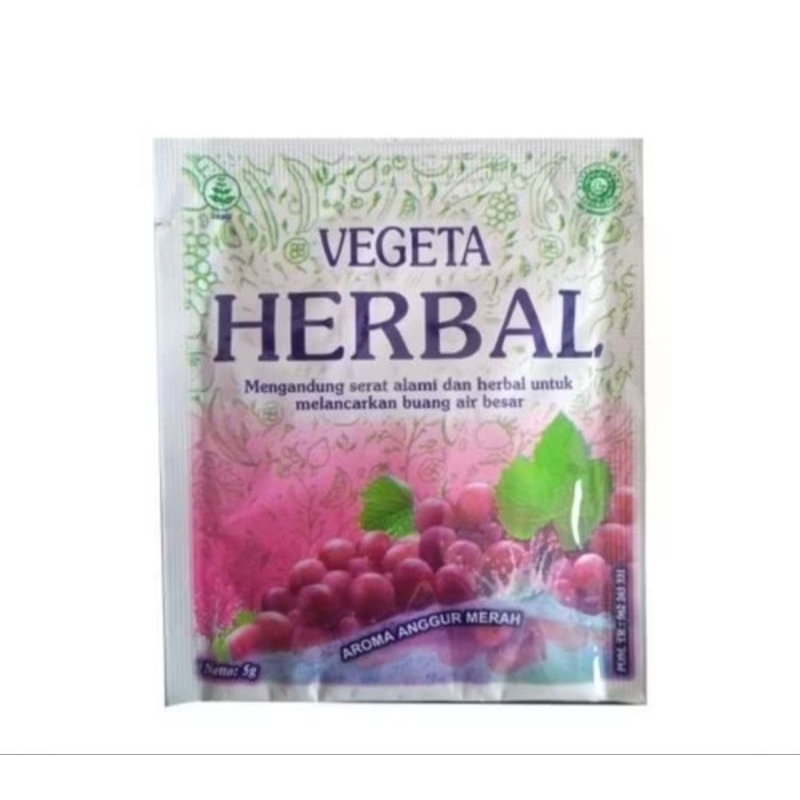Vegeta herbal 1 Sachet 5 gr / Vegeta pelancar BAB.