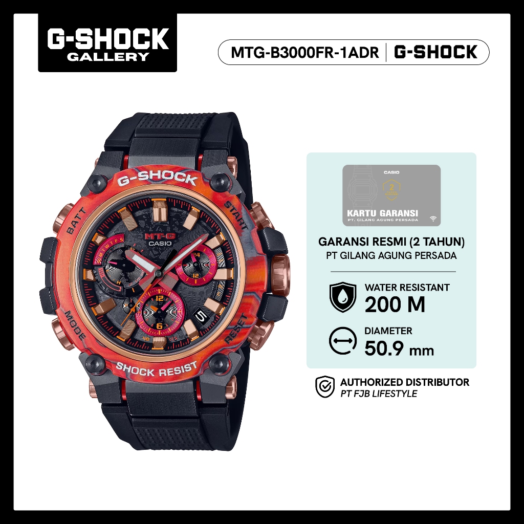 G-Shock Jam Tangan Pria MTG-B3000FR-1ADR G-LAND MUDMASTER Original