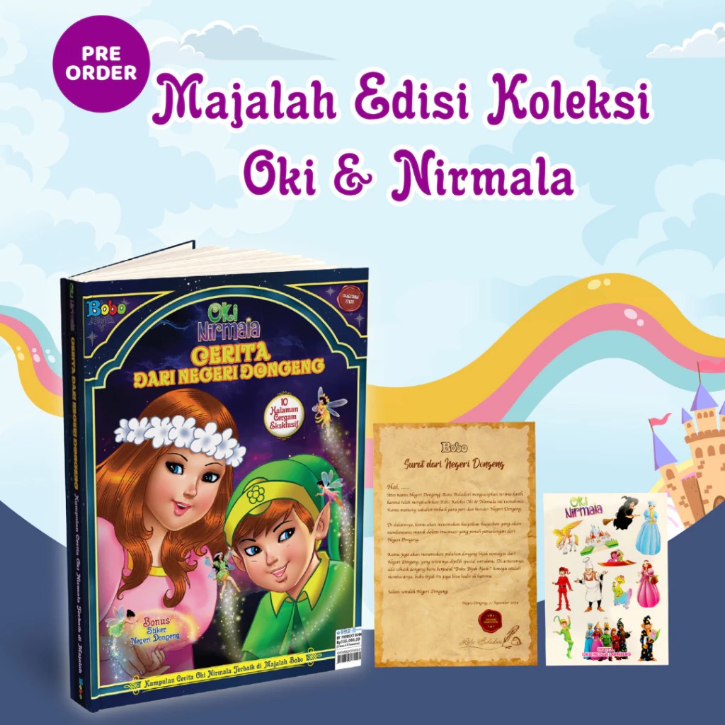 Gramedia Makassar -  PO Majalah Bobo Edisi OKI NIRMALA, CERITA DARI NEGERI DONGENG