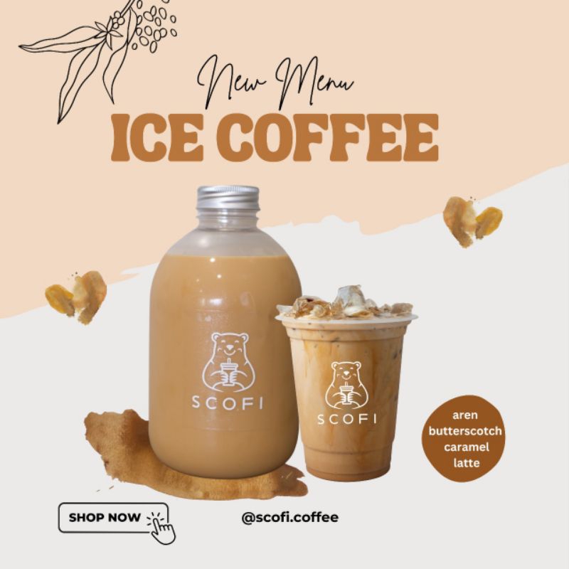 

SCOFI AREN LATTE 1 Liter - Kopi susu fresh brew dari House Blend Arabica & Robusta rasa GULA AREN