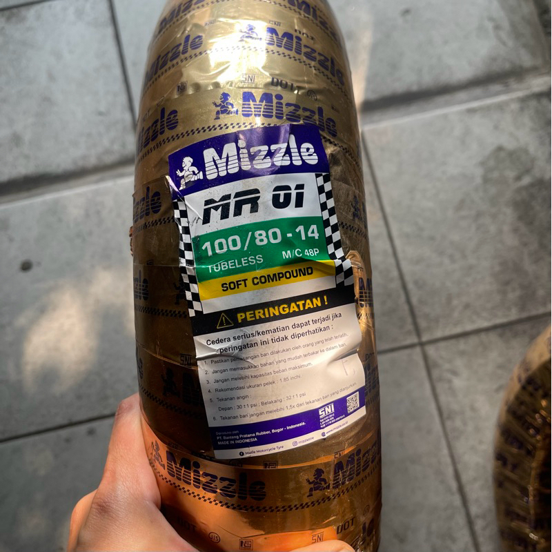 BAN MIZZLE MR01 RING 14 UKURAN 100/80