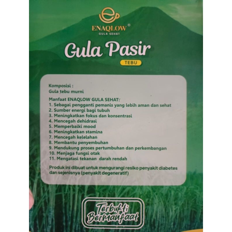 

Enaqlow gula sehat
