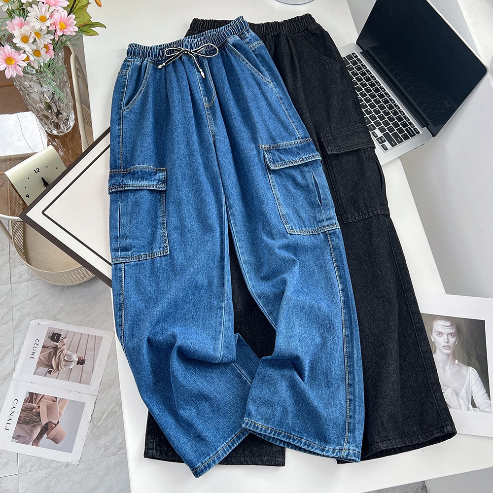 【Beli 1 gratis 1】Celana panjang pria jeans a1 carpenter Celana jeans pria longgar Celana terbaru jea