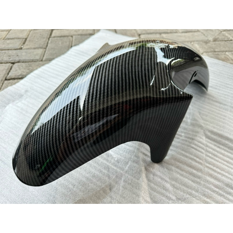 UIO Spakbor Depan Ninja RR Carbon Glosy Spakbor Slebor Depan Kawasaki Ninja Rr Carbon Karbon