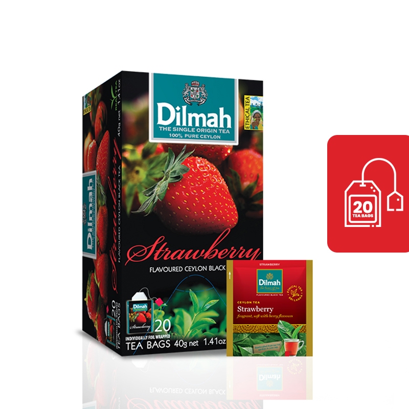 

Dilmah Strawberry Tea - Teh Celup Foil Envelope 20s