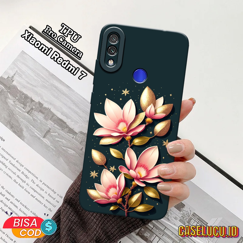 Casing Hp Xiaomi Redmi 7 Terbaru Fashion Case Bunga Case Hp Xiaomi Redmi 7 Soft Case Hp Xiaomi Redmi