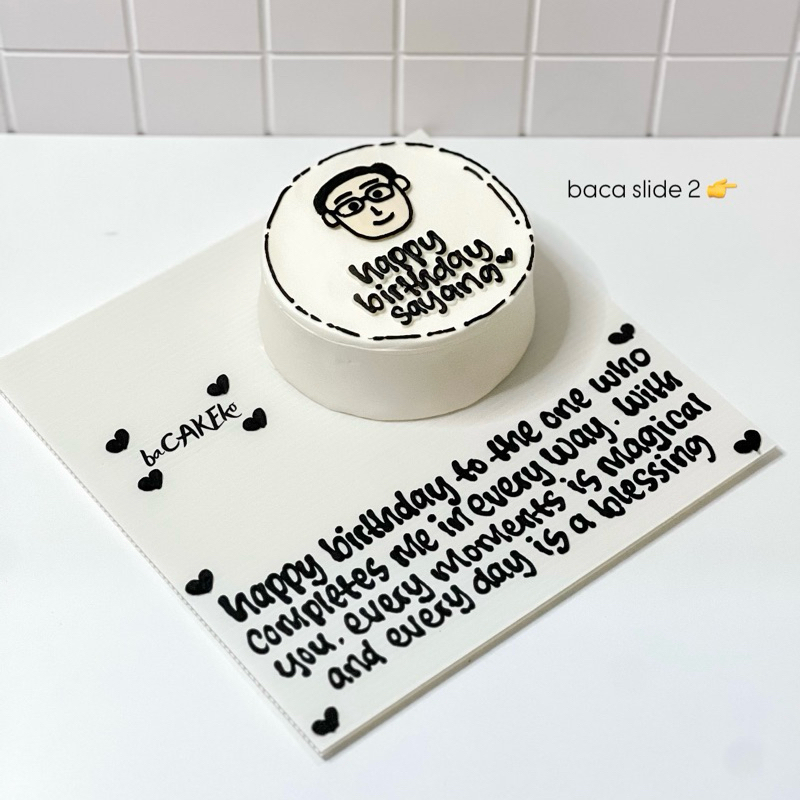 

benboard cake (bisa H-1) | bento cake | korean cake | birthday cake