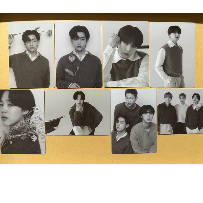 [Baca Deskripsi] BTS SHARING MONOCHROME OFFICIAL MERCH MINI PC MPC PHOTOCARD RM NAMJOON JIN JHOPE YO