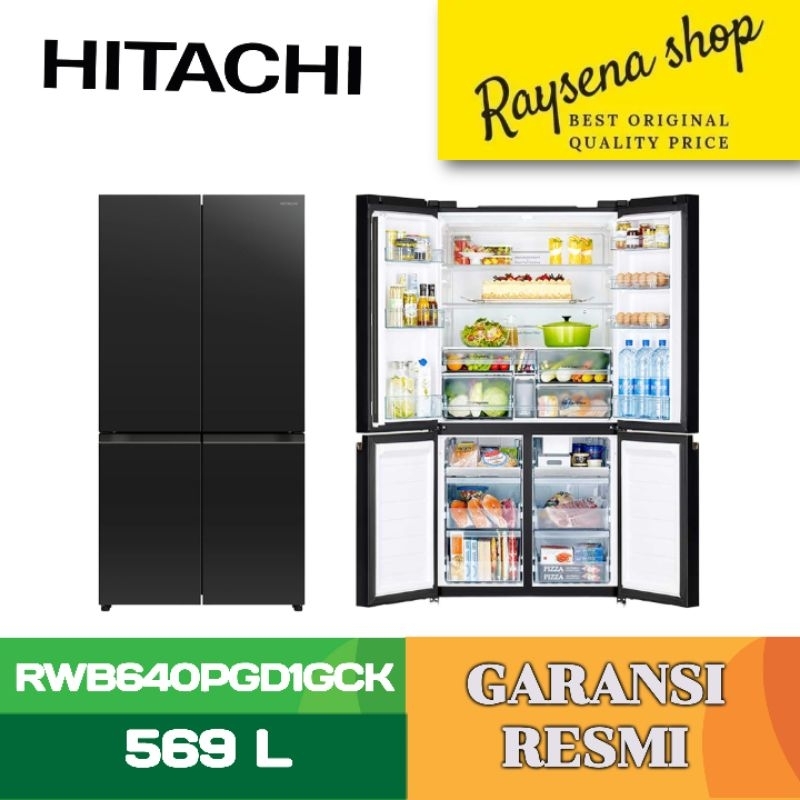HITACHI KULKAS MULTIDOOR REFRIGERATOR RWB640PGD1GCK