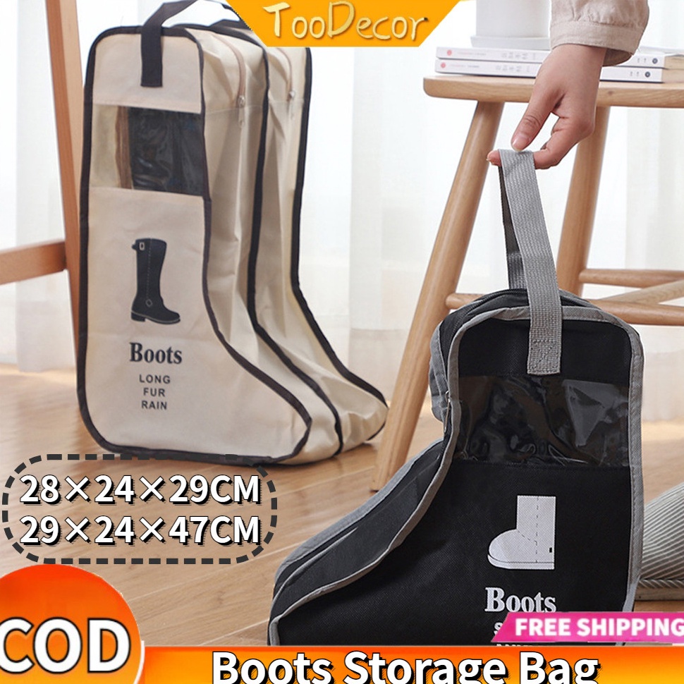 Model Baru Penutup Sepatu Penyimpanan Boot Tas Pelindung Boot Pendek Tas Penyimpanan Tahan Debu Tas 