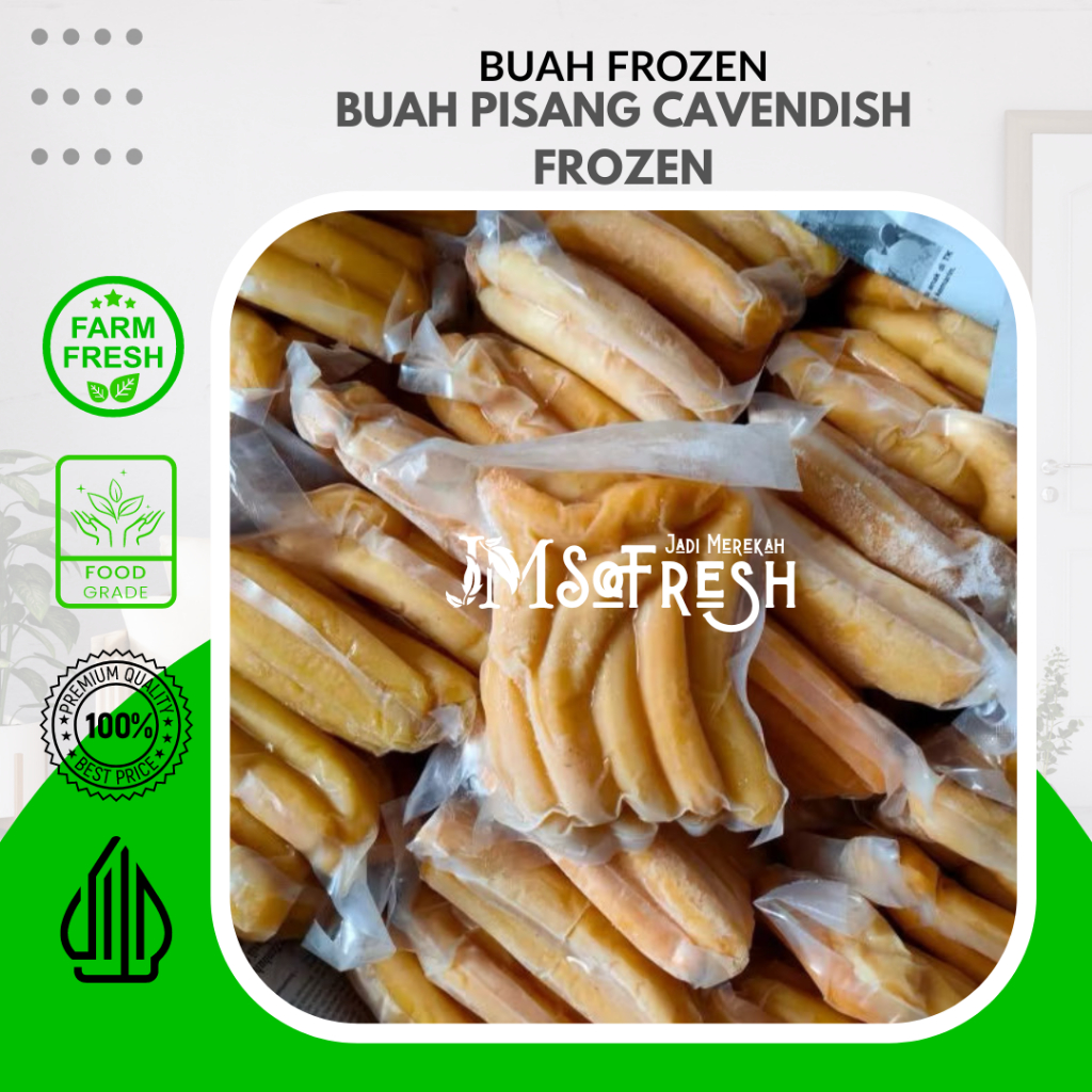 

[JM_SoFresh] Buah Pisang Cavendish Frozen 500 gram