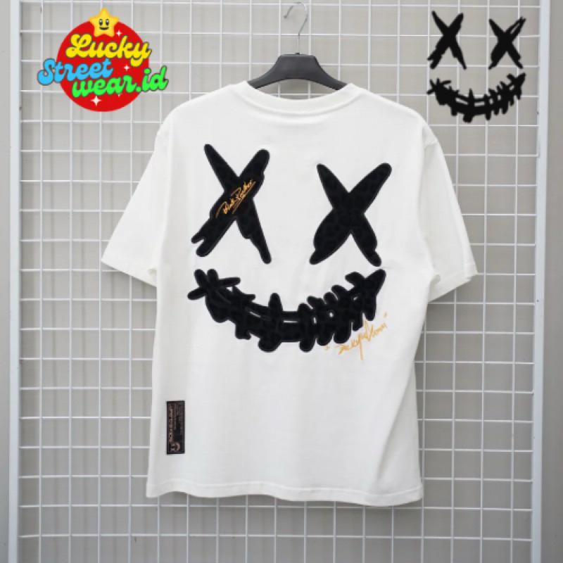 RICKY IS CLOWN PANTHER PUZZLE WHITE TEE ORIGINAL
