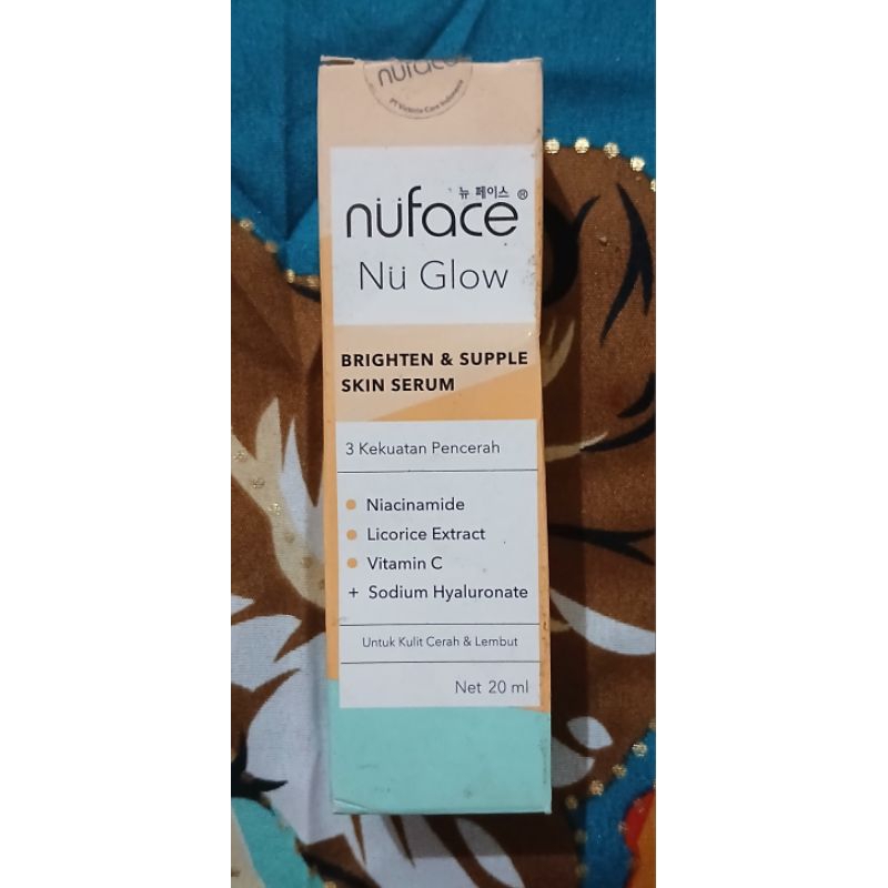 Nu face nu glow brigthening & supple skin serum 20ml