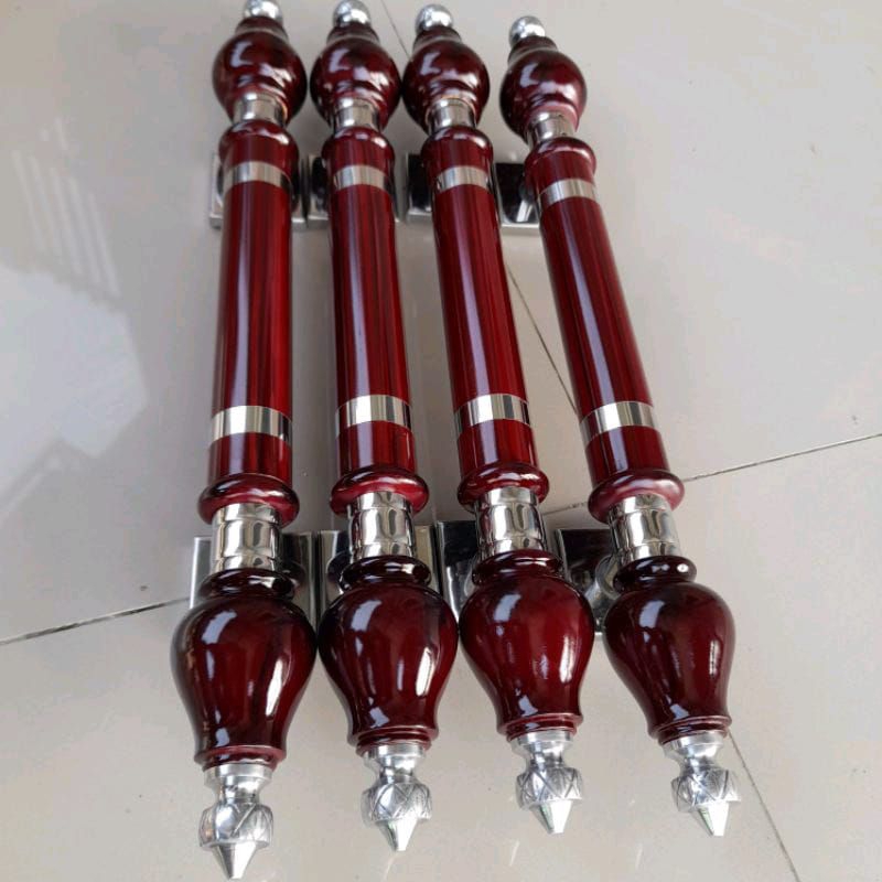 1 set gagang pintu tarikan pintu rumah minimalis model kayu stanlies ukuran 45cm