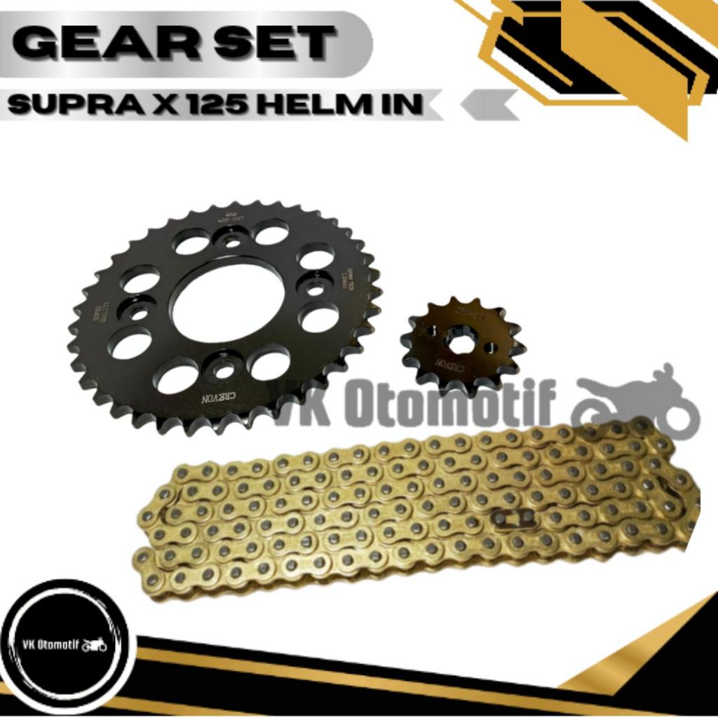 GEAR PAKET GIR SET SUPRA X 125 helm in 14T-36T 428H-108L