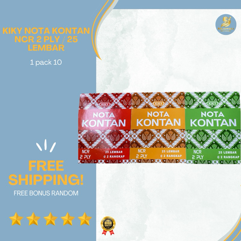 

Kiky Nota Kontan Ncr 2 Ply / 25 Lembar | 1 Pack (10) Harga Terjangkau | Free Bonus Random