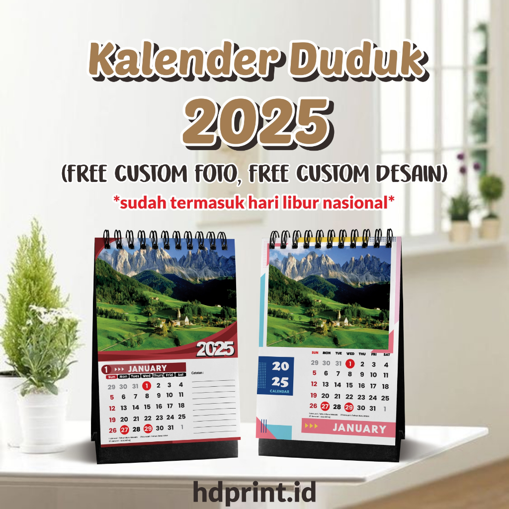 

KALENDER DUDUK 2025 | KALENDER MEJA 2025 | KALENDER MEJA CUSTOM FOTO