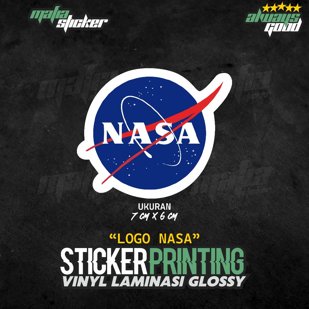 STICKER/STIKER PRINT LOGO NASA