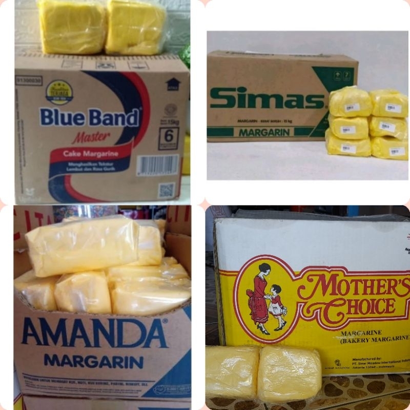 

BLUE BAND ,MOTHER CHOICE, SIMAS,AMANDA MARGARIN REPACK 200 GR