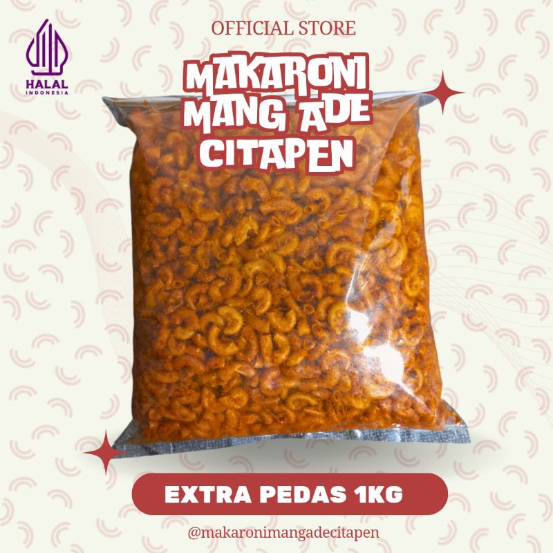 

Makaroni Mang Ade Citapen Tasikmalaya goreng kering 1Kg