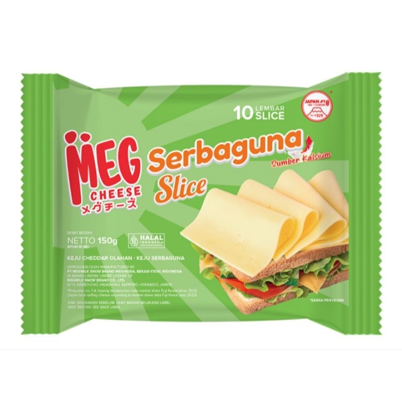 

MEG Keju Serbaguna Slice 10 lembar - KEMASAN PRODUK BISA KEMASAN LAMA / BARU SESUAI PERSEDIAAN TOKO