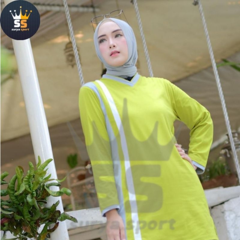 baju olahraga tunik muslimah/baju olahraga wanita muslimah/baju olahraga