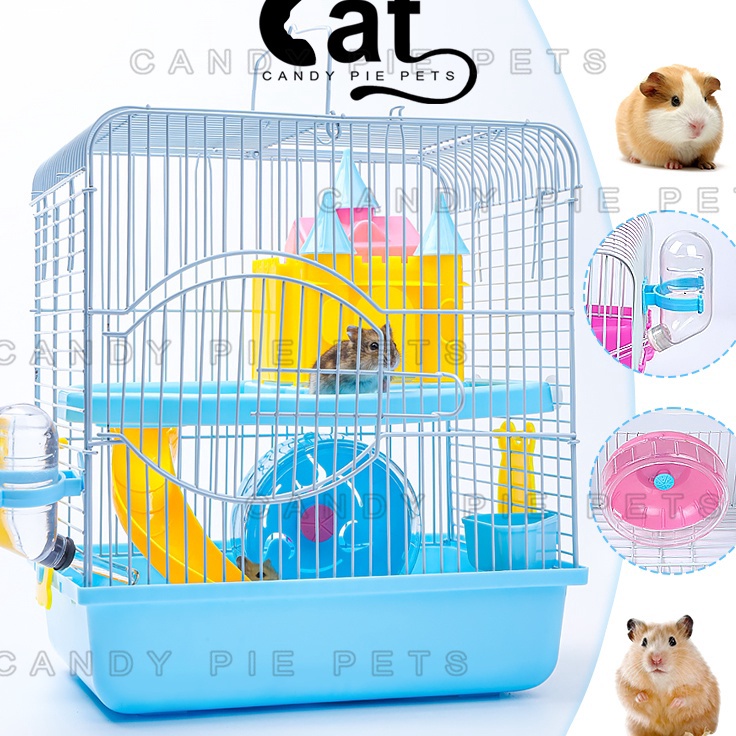 Super Obral  1 Set Rumah Hamster Kandang Hamster Akrilik Besar Kandang Sugar Glider Marmut