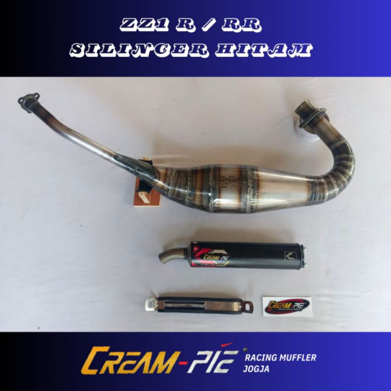 KNALPOT CREAMPIE NINJA ZZ1 R/SS/RR SLENCER HITAM ORIGINAL CREAMPIE JOGJA