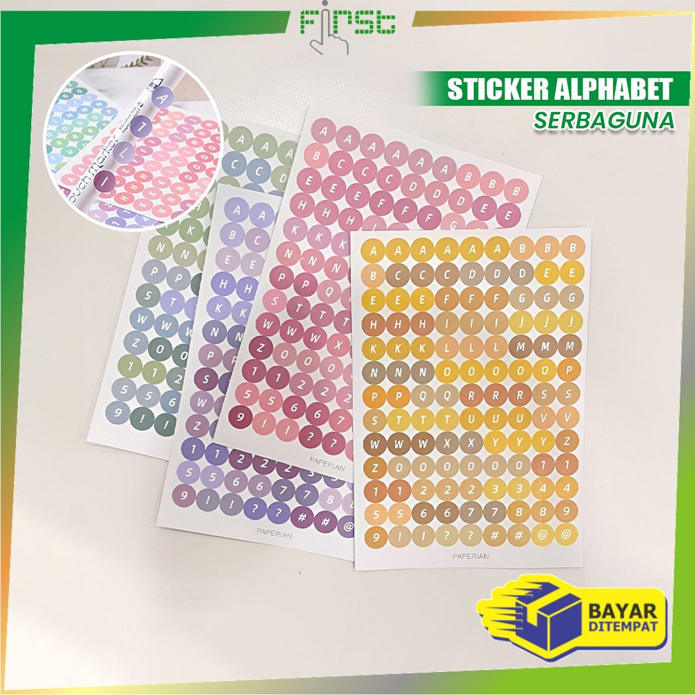 

FH-C1121 Stiker Alphabet Huruf Angka Deco Aesthetic Dekorasi Buku Jurnal / Sticker Alfabet DIY Scrapbook Planner Diary / Stiker Huruf Angka
