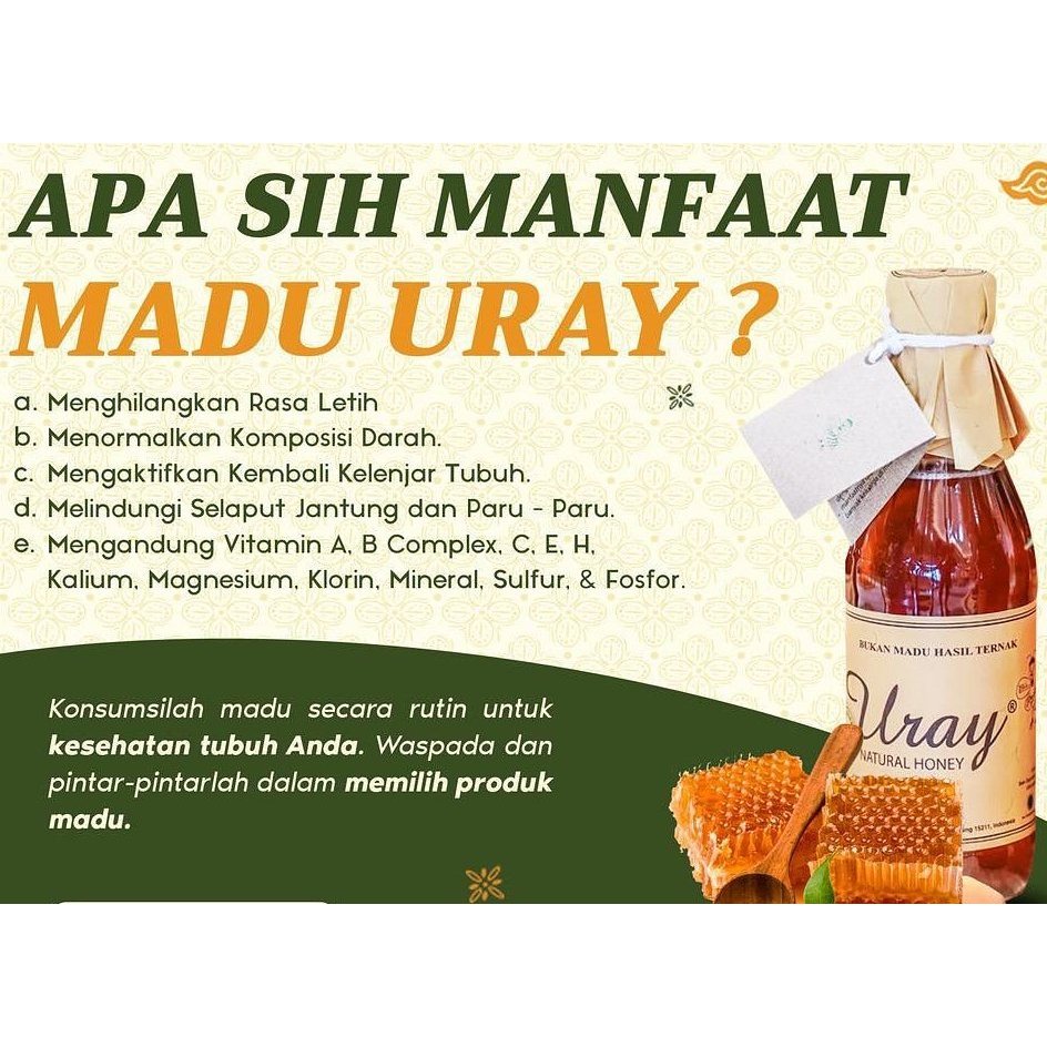 

Madu uray natural honey - madu uray madu alami - madu uray 450gr - madu uray 875gr