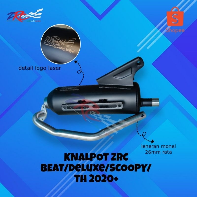 NEW Knalpot Beat Deluxe 2020 / Genio / Scoopy COPY CMS by ZRC [terbaik][terlaris]