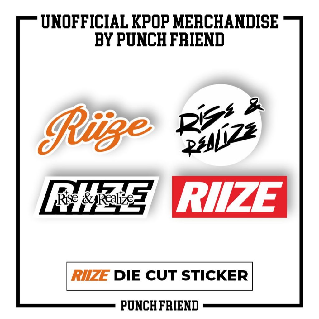 

RIIZE DIE CUT VINYL STICKER MERCH BY PUNCH