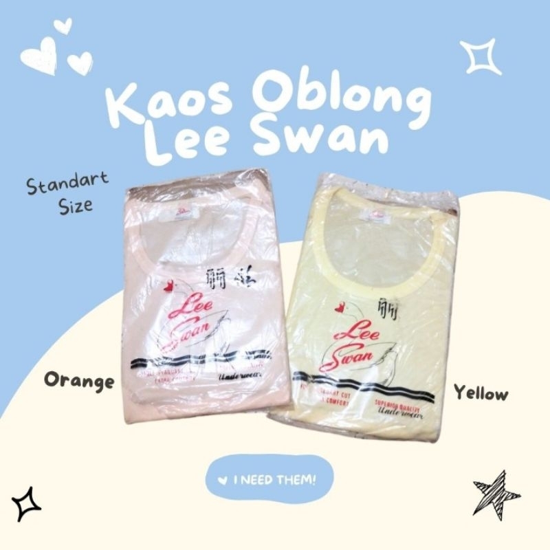 KAOS OBLONG PRIA LEE SWAN MURAH (CUCI GUDANG)