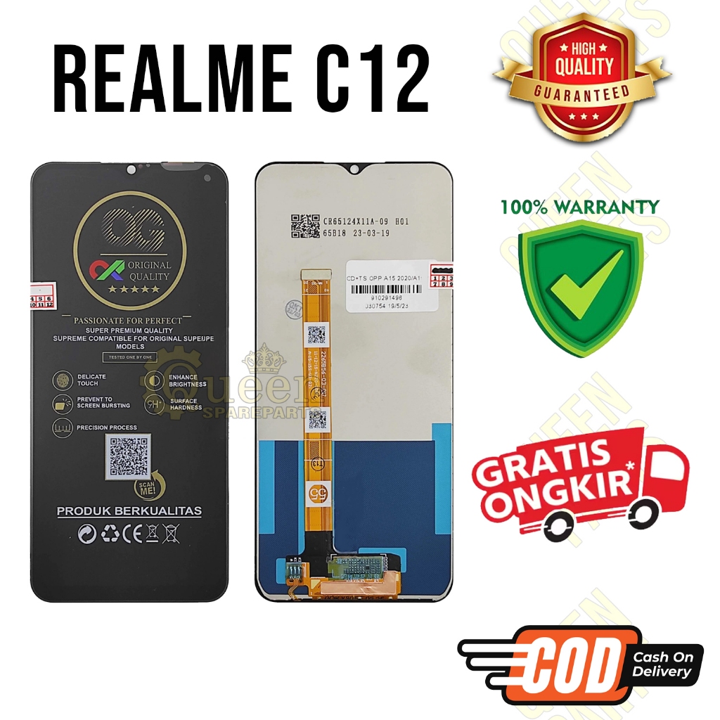 Lcd Touchscreen REALME C12 Original OEM Lcd REALME C12