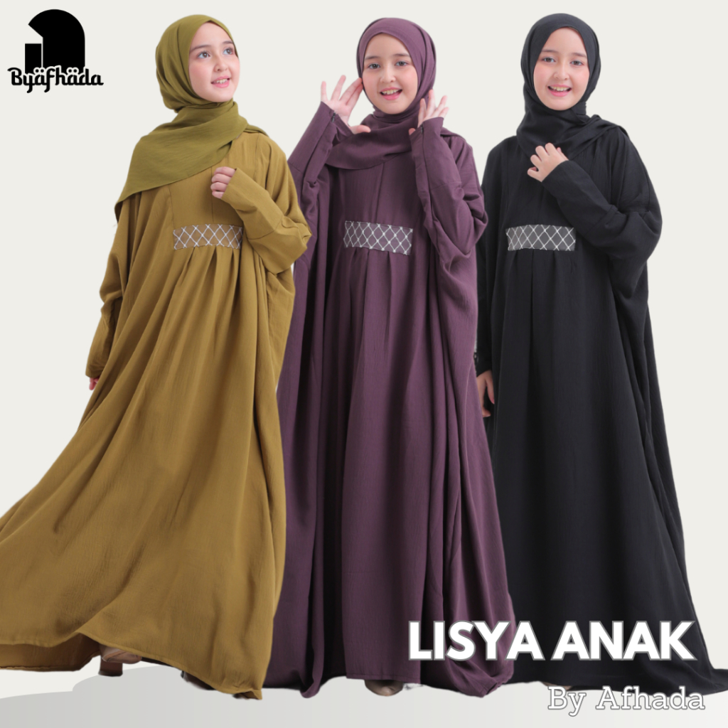 Byafhada Kaftan Anak Cadar Lisya Terbaru Baju & Hijab Syari Free Niqab