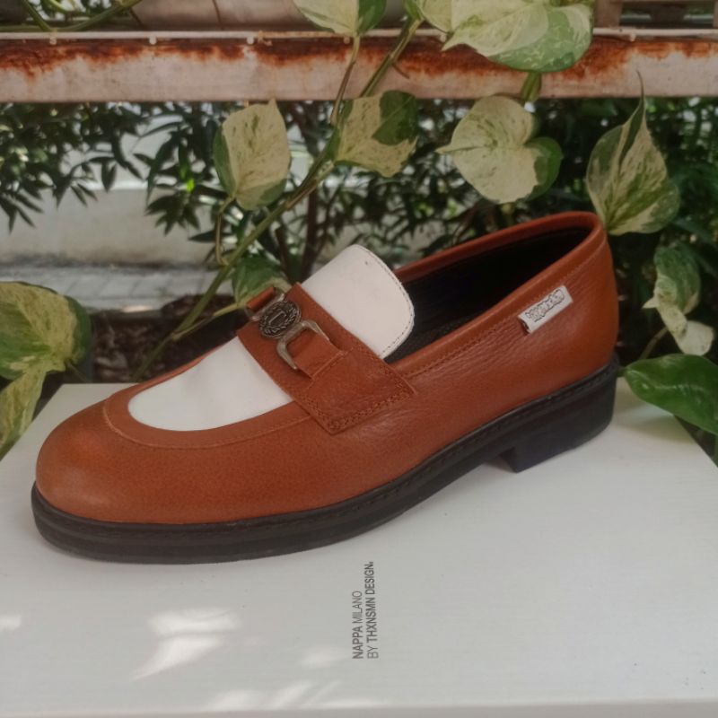 Loafers Thanksinsomnia x Nappa Milano Lissandre Two Tone Brown