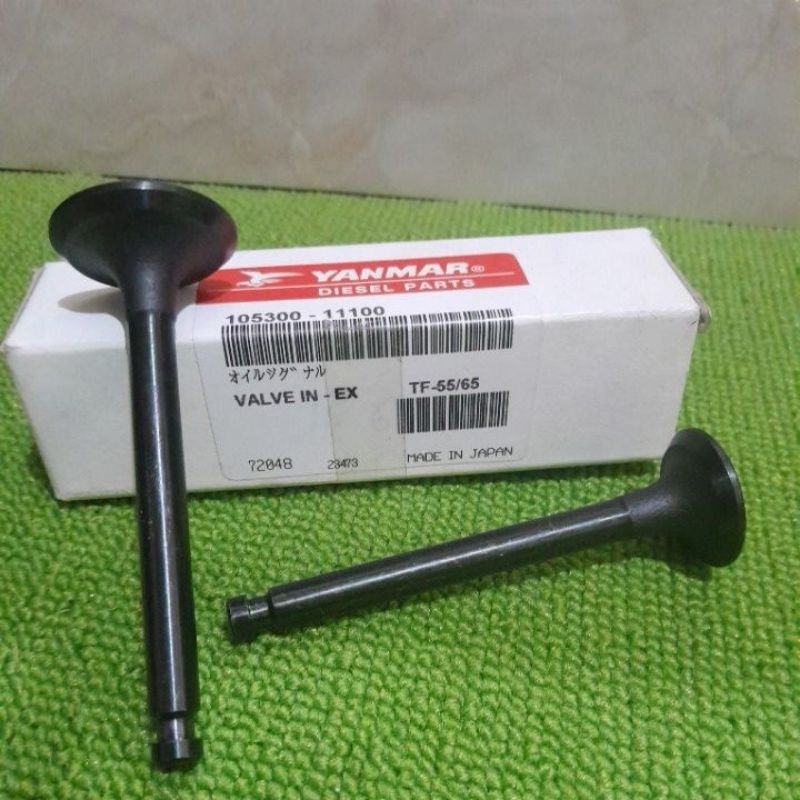 KLEP YANMAR TF 65 ENGINE VALVE YANMAR TF65 TF55 INTAKE EXHAUST YANMAR TF 65 TF 55