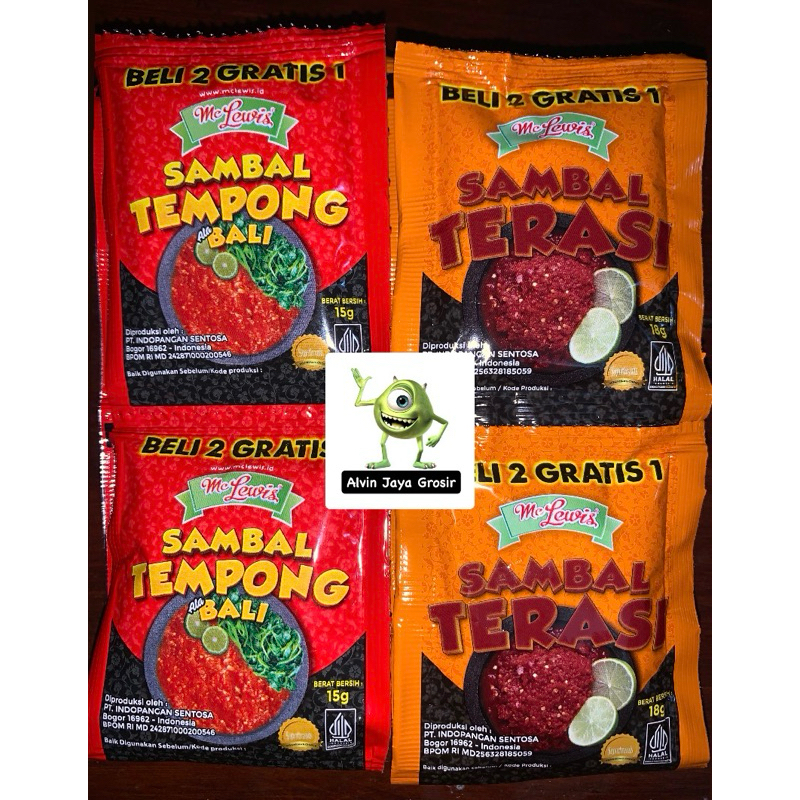 

Sambel terasi Sambel Tempong 10 6+4 sachet